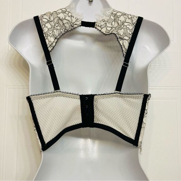 Victoria's Secret Dream Angels High Neck Long Line Padded Demi Bra Size 32DD - Picture 6 of 12